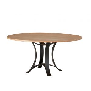 Vaughan Bassett - Crafted Cherry - Artisan and Post 60 Inch Round Table W/ Metal Base - 154-060-200