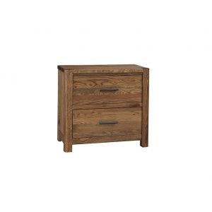 Vaughan Bassett - Crafted Oak - LMCo Home Nightstand With 2 Drawers - 790-227