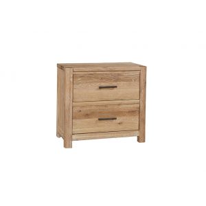 Vaughan Bassett - Crafted Oak - LMCo Home Nightstand With 2 Drawers - 795-227