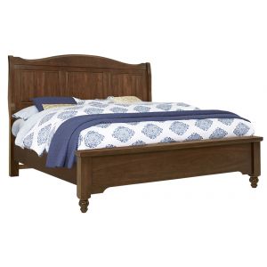 Vaughan Bassett - Heritage King Sleigh Bed in Amish Cherry - 110-663-166-733-MS2