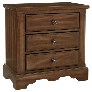 Vaughan Bassett - Heritage Night Stand with 3 Drawers in Amish Cherry - 110-227