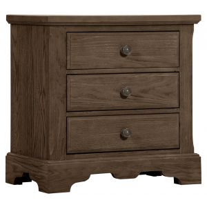 Vaughan Bassett - Heritage Night Stand with 3 Drawers in Cobblestone Oak - 112-227