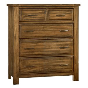 Vaughan Bassett - Maple Road Chest with 5 Drawers in Antique Amish - 118-115