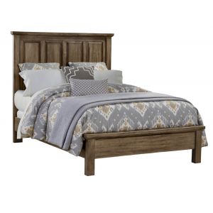 Vaughan Bassett - Maple Road Queen Mansion Bed With Low Profile Footboard in Maple Syrup - 117-559-955-722
