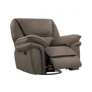 Wallace & Bay - Baker Gray Brown Swivel Reclining Glider with Swivel, Glide, And Recline Motion - U510460