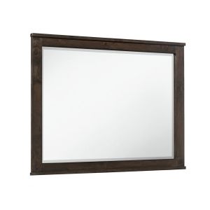 Wallace & Bay - Bonilla Gray Brown Mirror with Solid Wood Frame And Beveled Glass - B510080