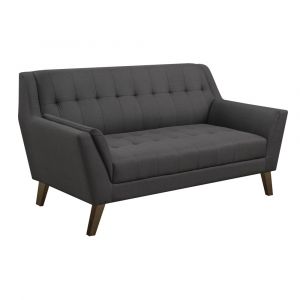 Wallace & Bay - Browning Loveseat with Angular Arms And Legs, Deep Tufting, And Stitching Details - U510307