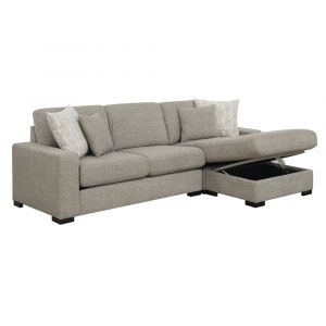 Wallace & Bay - Calderon Tan Reversible, Convertible Sectional W/Storage with Reversible Chaise And Hidden Storage - U510435