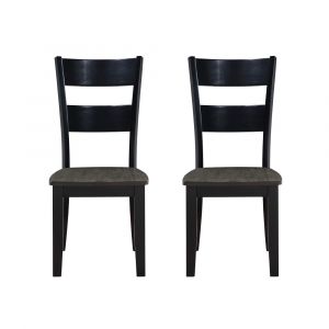 Wallace & Bay - Kelley Dining Chair with Solid Wood Seats And A Ladder Back Design, - (Set of 2) - WBD1251