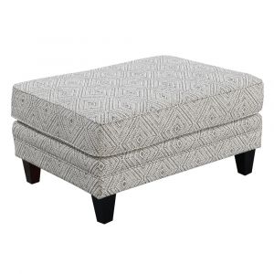 Wallace & Bay - Rivers Dizzy Tan Ottoman with Fixed Cushion And Block Legs - U510427