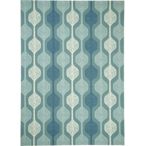 Waverly - Sun N Shade SND70 Blue 10'x13' Oversized Indoor-outdoor Rug - SND70-99446475985_CLOSEOUT