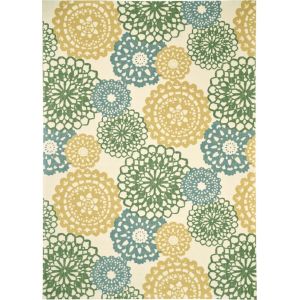 Waverly - Sun N Shade SND72 Blue and Green 10'x13' Oversized Indoor-outdoor Rug - SND72-99446476173
