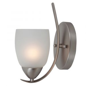 Yosemite Home Decor - Mirror Lake 1 Light Wall Sconce in Brush Nickel Finish - 1261-1WS-BN