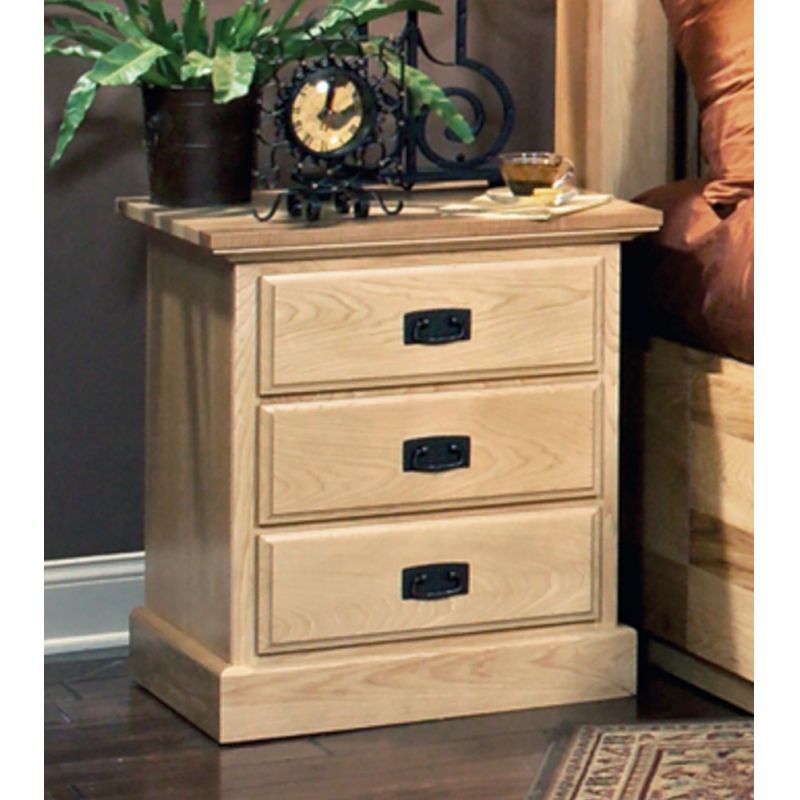 A-America - Amish Highlands 3 Drawer Nightstand - AHINT5750