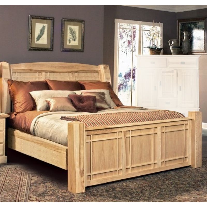 A-America - Amish Highlands King Arch Panel Bed - AHINT5170