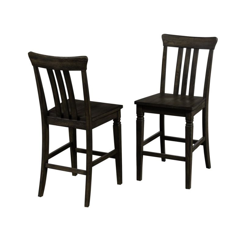 A-America - Kingston Slatback Counter Height Chair (Set of 2) - KIGDG3652