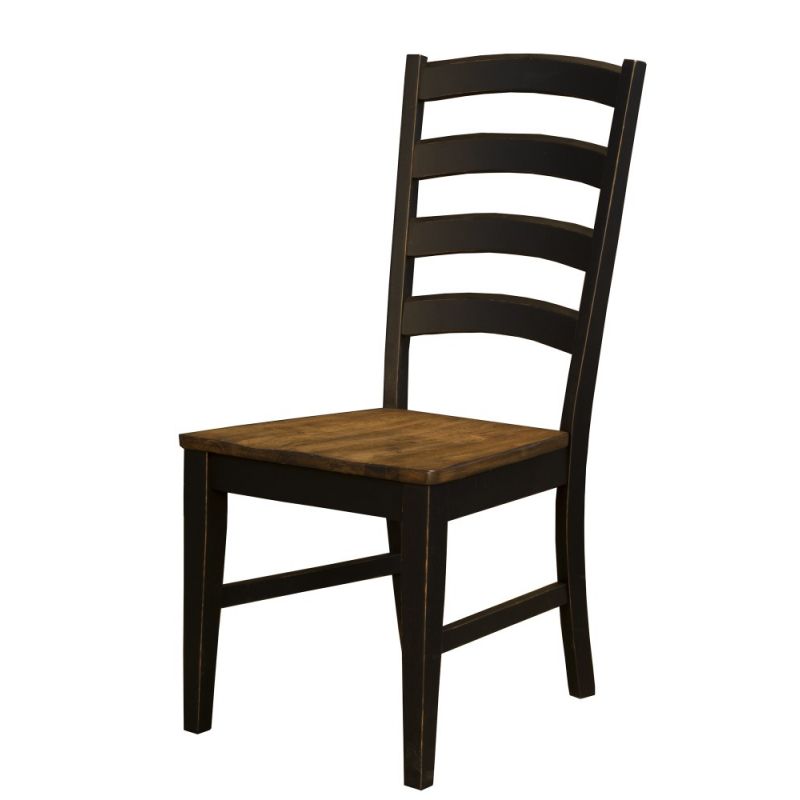 A-America - Stormy Ridge Ladderback Chair with Wood Seat - (Set of 2) - STOBL2552