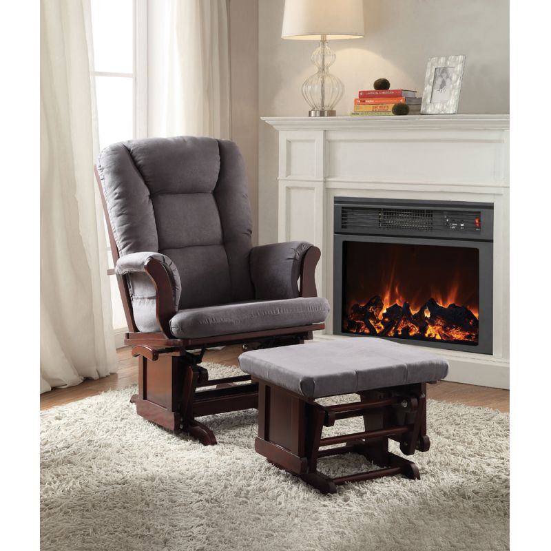 ACME Furniture - Aeron Glider Chair & Ottoman - 59338