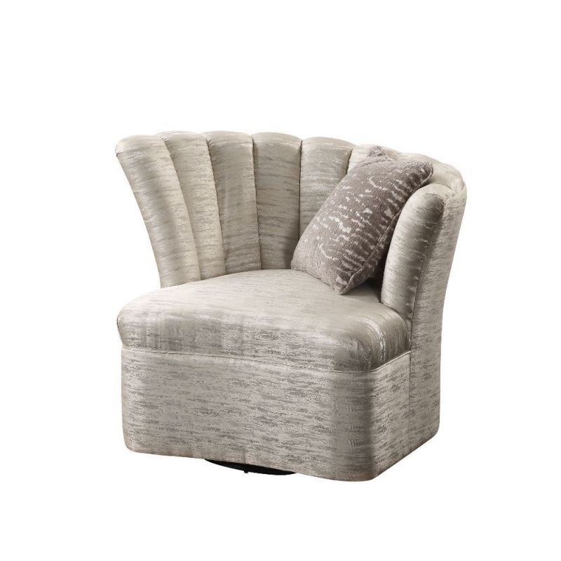 ACME Furniture - Athalia Swivel Chair w/1 Pillow - 55307