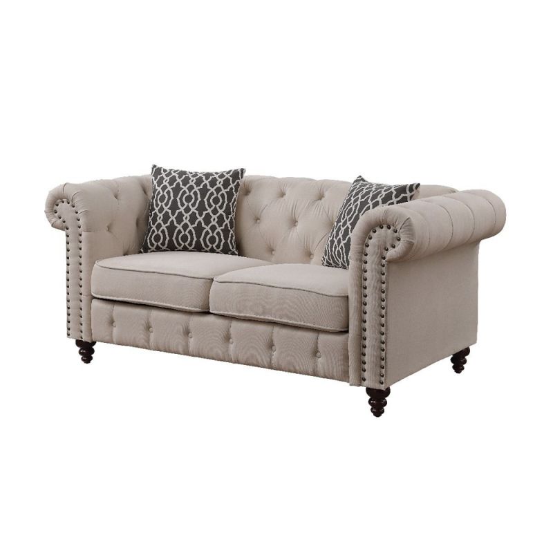 ACME Furniture - Aurelia Loveseat (w/2 Pillows) - 52421