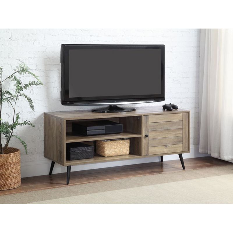 ACME Furniture - Baina II TV Stand - Rustic Oak & Black - LV00746