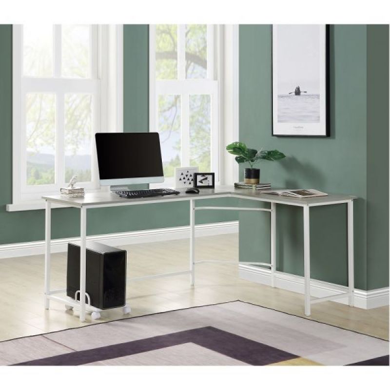 ACME Furniture - Bambina Computer Desk - Gray & White - OF00043