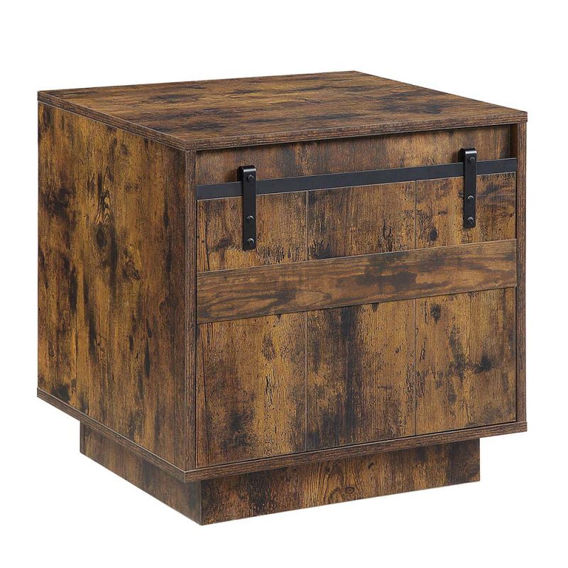 ACME Furniture - Bellarosa End Table - Rustic Oak - LV01443