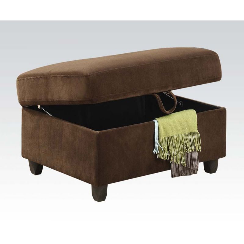 ACME Furniture - Belville Ottoman w/Storage - 52703
