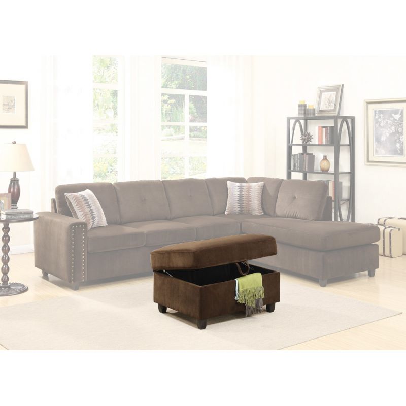 ACME Furniture - Belville Sectional Sofa (Reversible w/Pillows) - 52700
