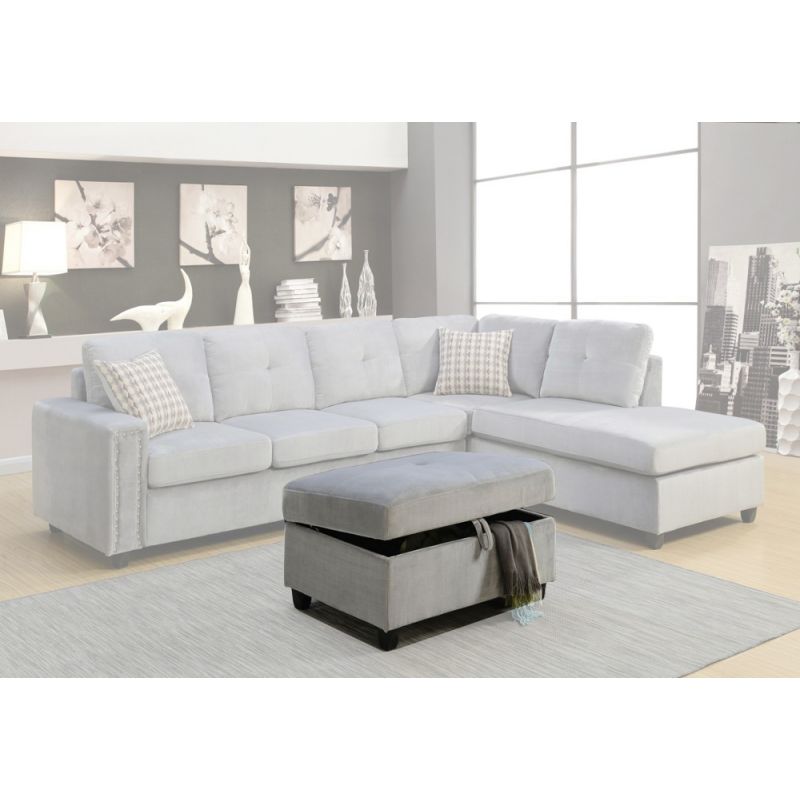 ACME Furniture - Belville Sectional Sofa (Reversible w/Pillows) - 52710
