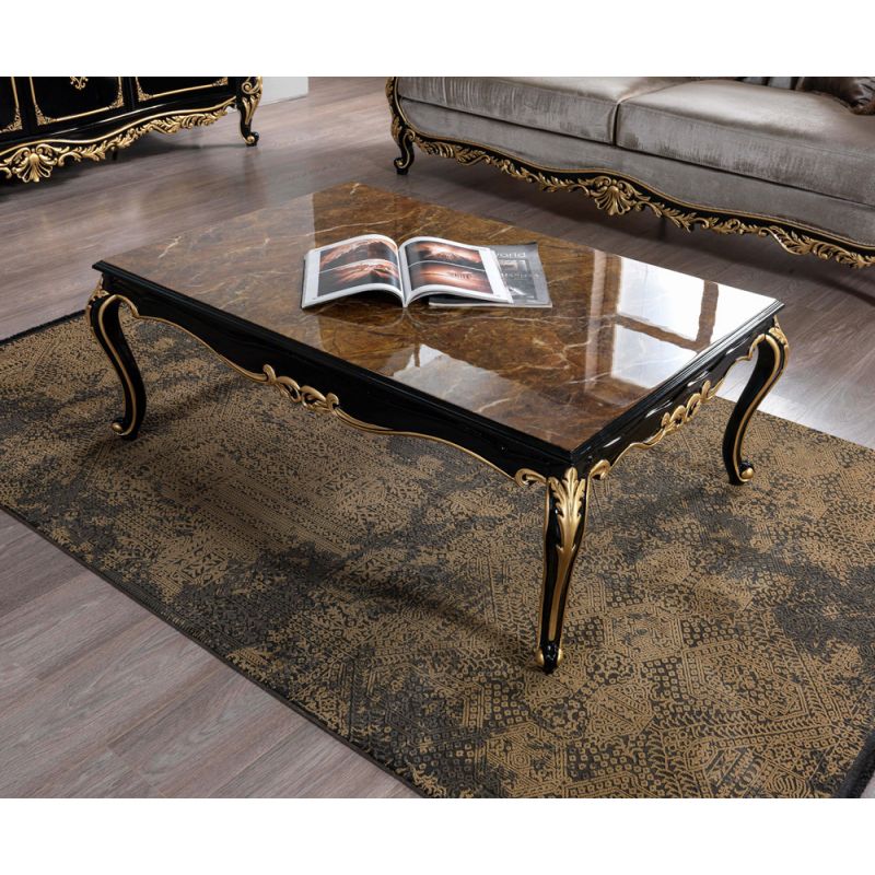 ACME Furniture - Betria Coffee Table - Engineering Stone & Black - LV01890_CLOSEOUT
