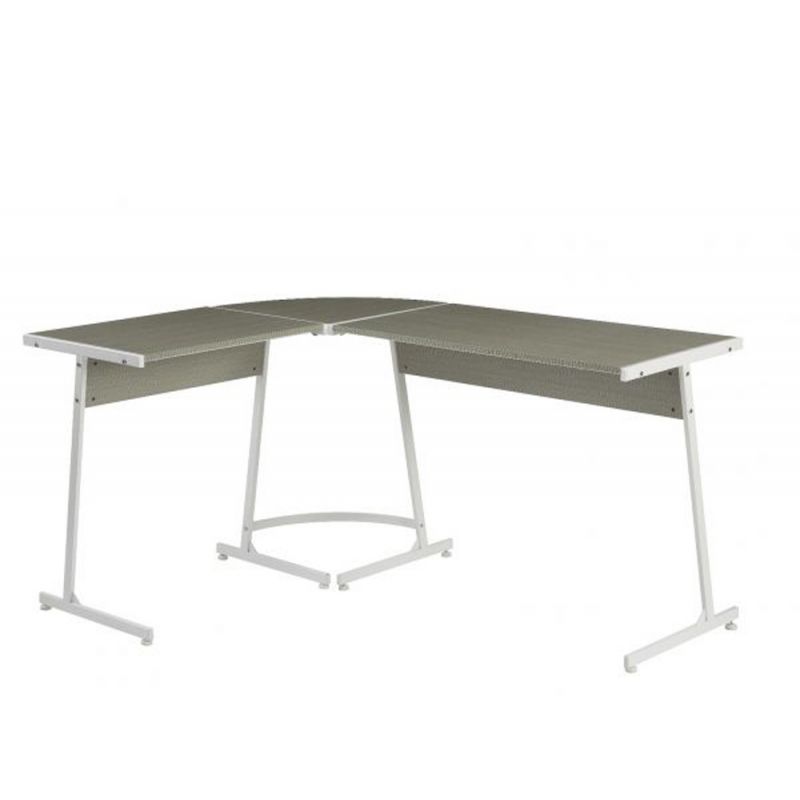 ACME Furniture - Carver Computer Desk - Gray & White - OF00045