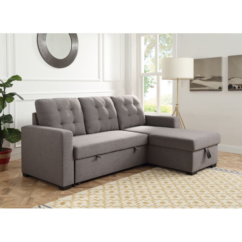 ACME Furniture - Chambord Reversible Sleeper Sectional Sofa w/Storage - 55555