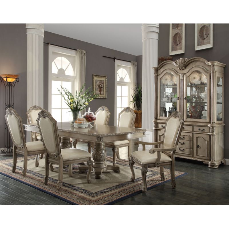 ACME Furniture - Chateau De Ville Dining Table w/Double Pedestal - 64065