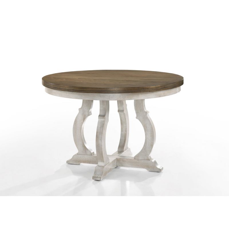 ACME Furniture - Cillin Round Dining Table - Walnut & Antique White - DN01805
