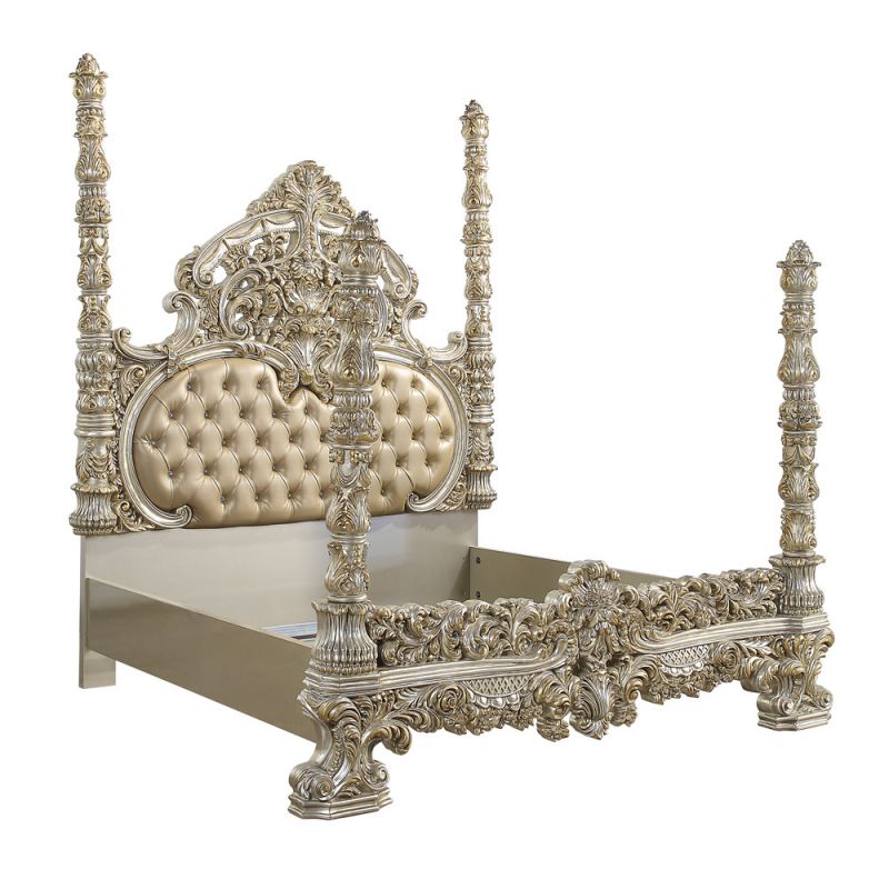 ACME Furniture - Danae Eastern King Bed - Champagne & Gold - BD01234EK