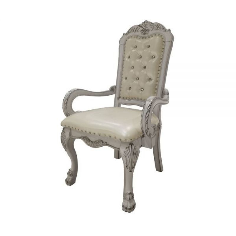 ACME Furniture - Dresden Arm Chair (Set of 2) - Bone White - DN01697