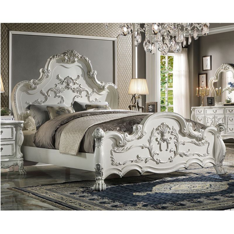 ACME Furniture - Dresden California King Bed - Bone White - BD01706CK