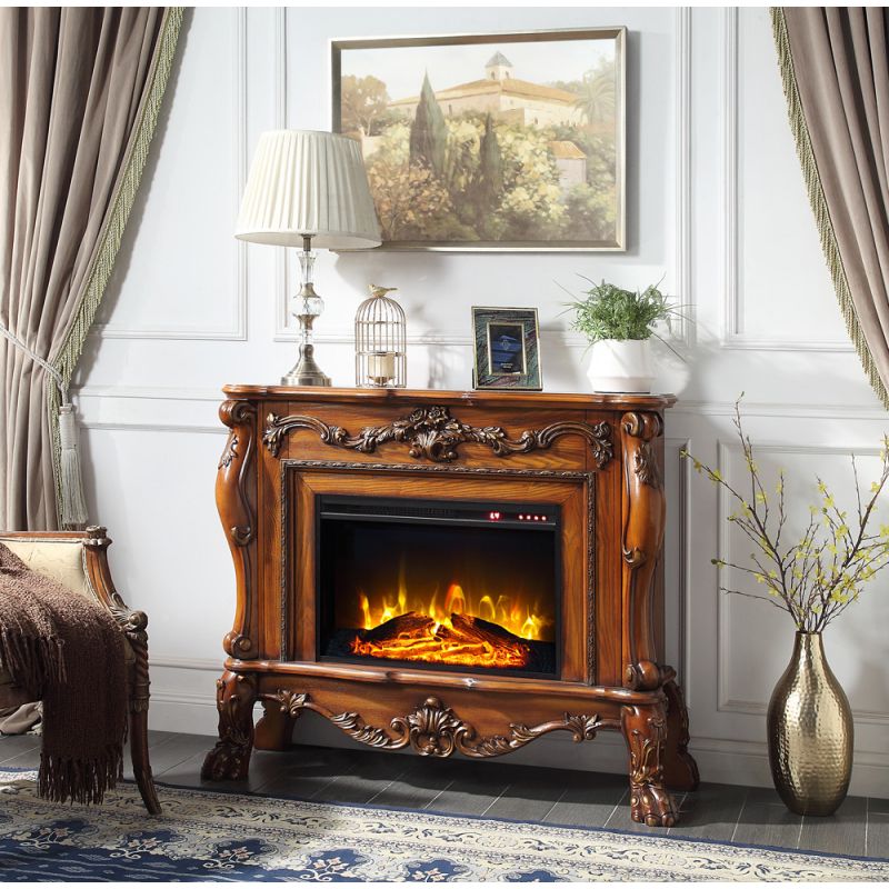 ACME Furniture - Dresden Fireplace - Cherry Oak - AC01309