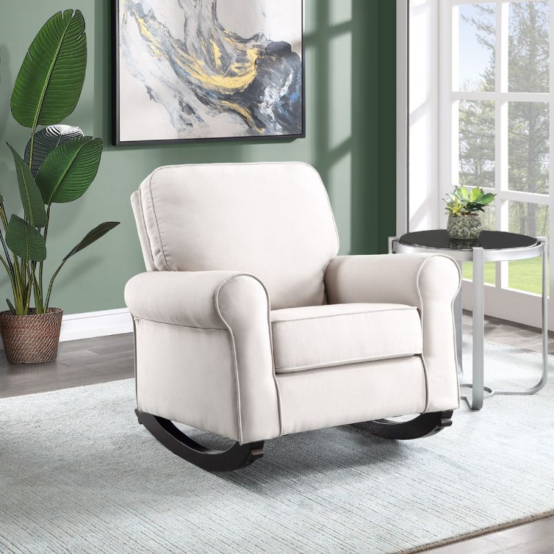 ACME Furniture - Elvin Rocking Chair - Beige - AC02184