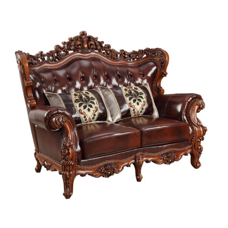ACME Furniture - Eustoma Loveseat (w/2 Pillows) - 53066