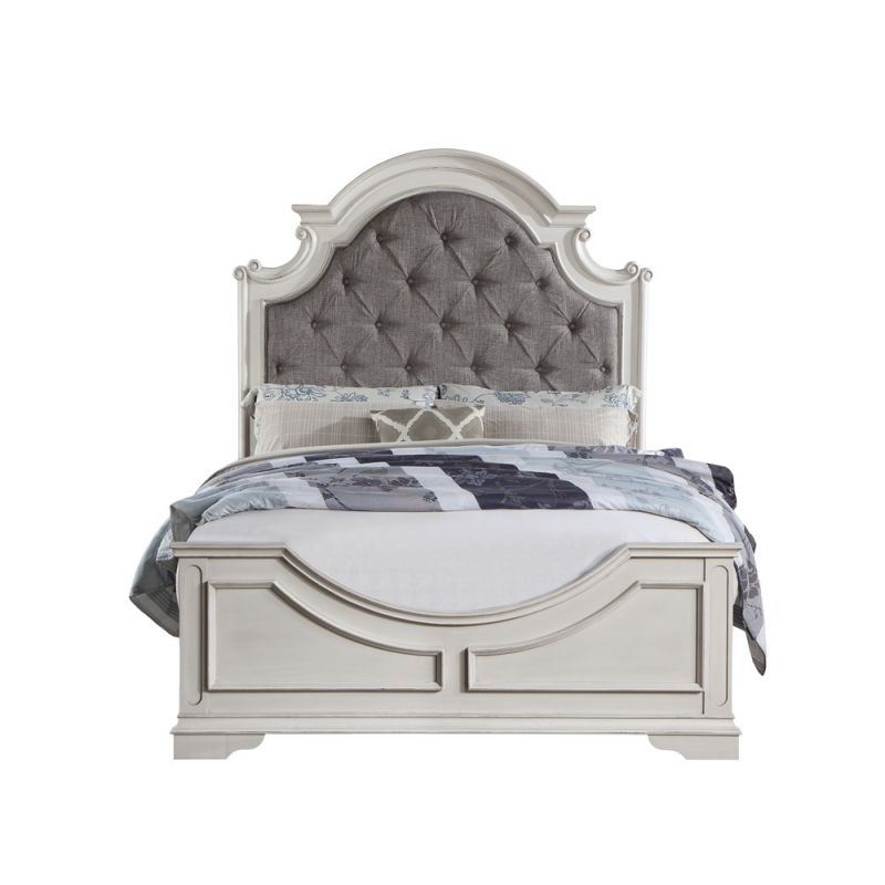 ACME Furniture - Florian Queen Bed - Gray & Antique White - BD01648Q