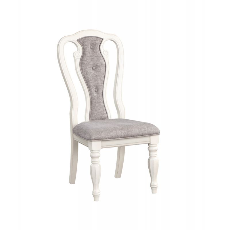 ACME Furniture - Florian Side Chair (Set of 2) - Gray & Antique White - DN01654