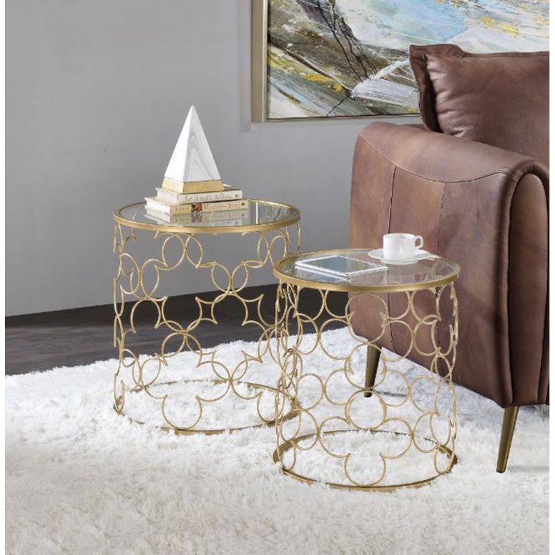 ACME Furniture - Flowie Nesting Tables (2Pc) - 82342