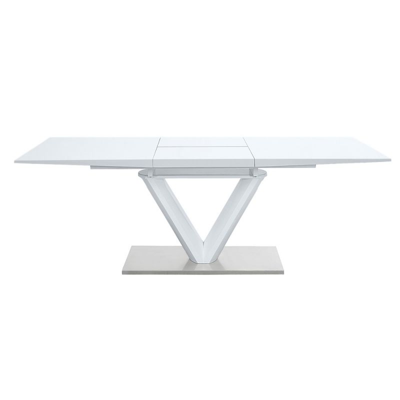 ACME Furniture - Gallegos Dining Table - White High Gloss - DN01947