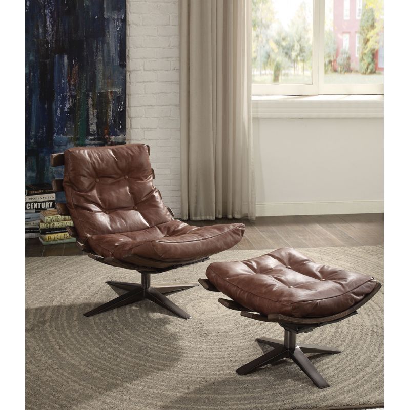 ACME Furniture - Gandy Chair & Ottoman - 59530