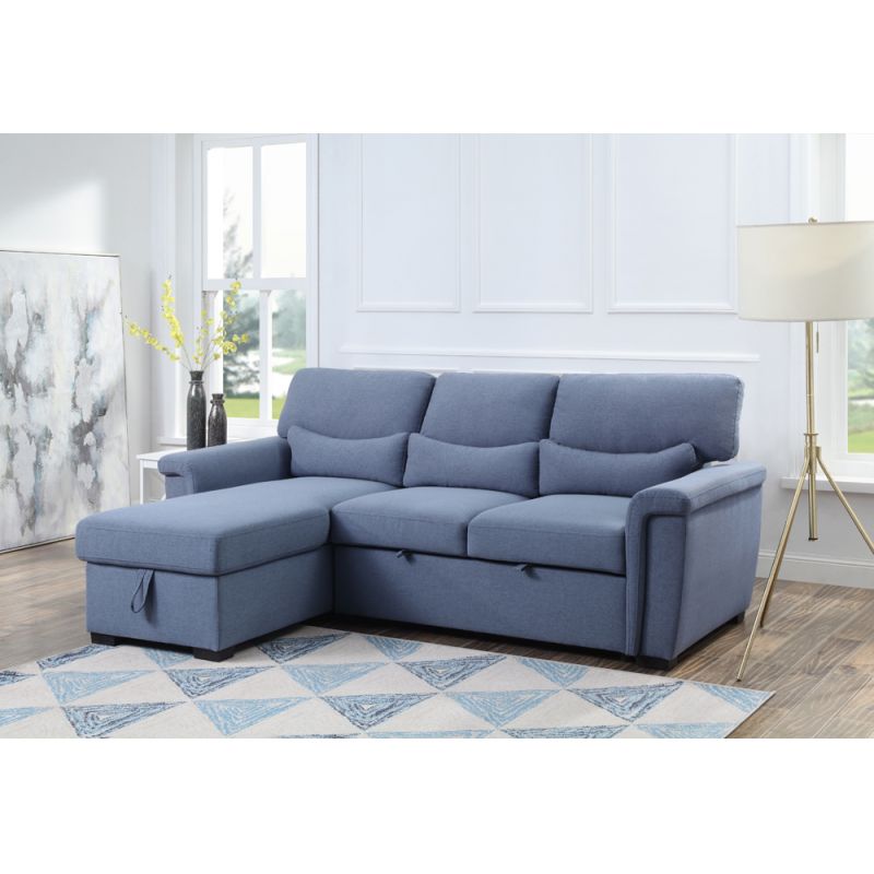ACME Furniture - Haruko Reversible Sleeper Sectional Sofa w/Storage - 55540