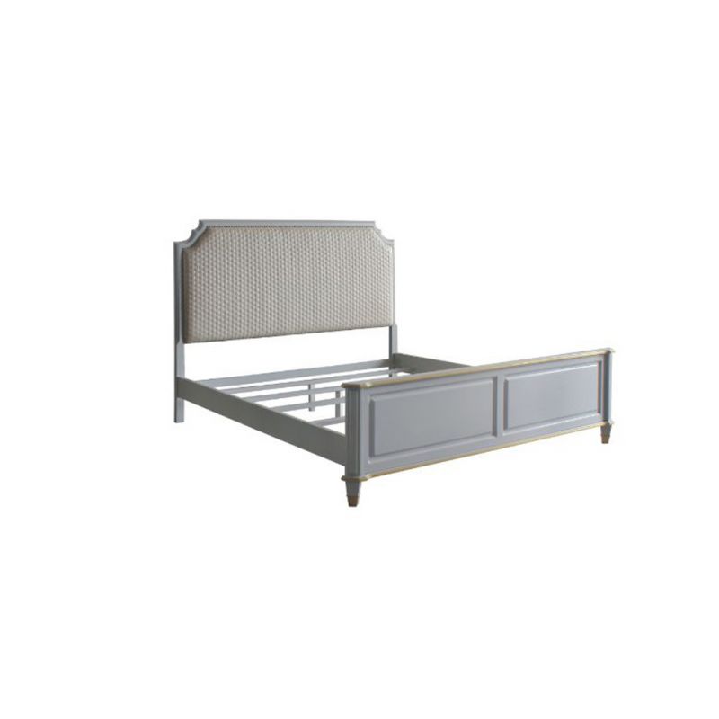 ACME Furniture - House Marchese Queen Bed - Beige & Pearl Gray - 28880Q