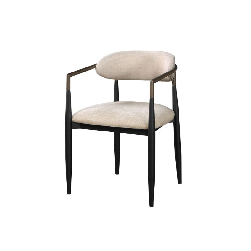 ACME Furniture - Jaramillo Side Chair (Set of 2) - Beige & Black - DN02142