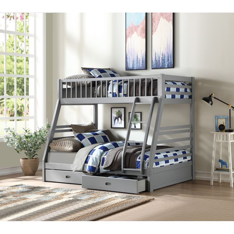 ACME Furniture - Jason Twin/Full Bunk Bed w/2 Drw - 37840